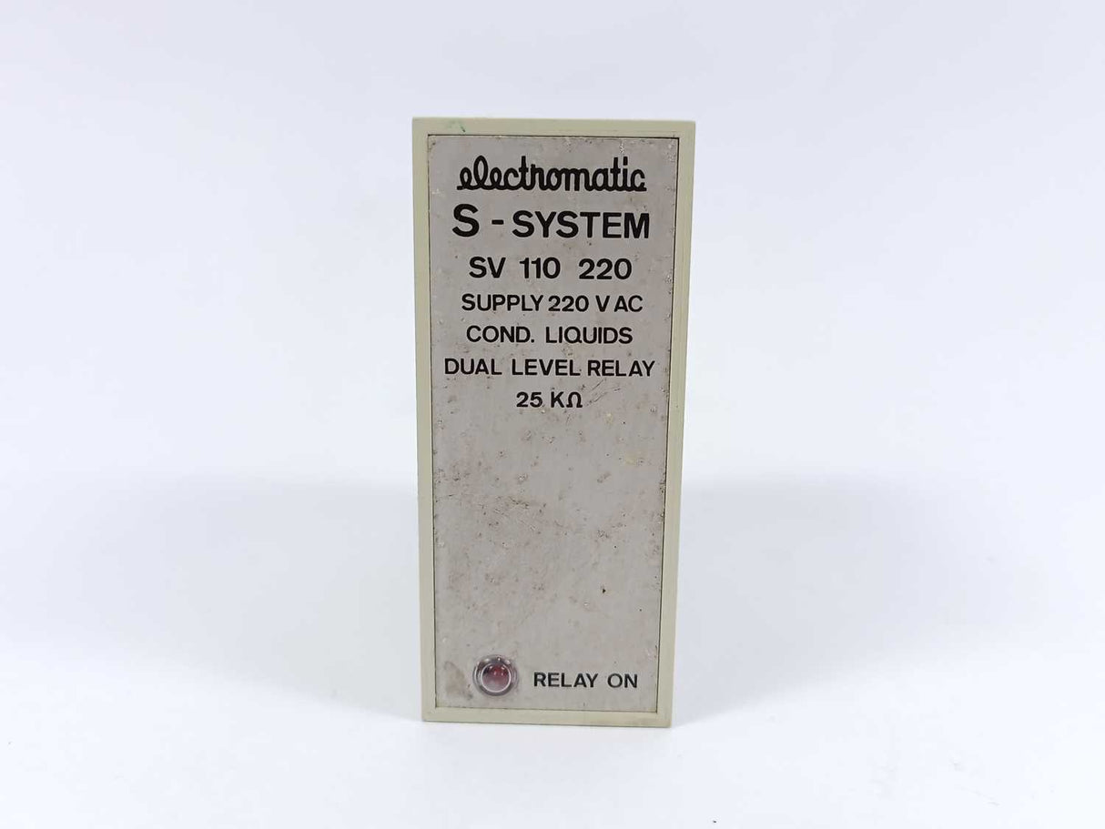 Electromatic SV 110 220 S-System Cond. Liquids Dual level relay 220VAC