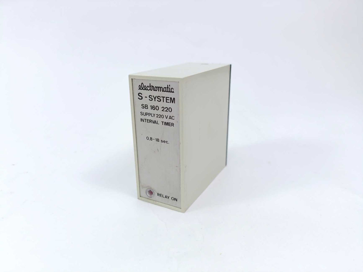 Electromatic SB160220 Interval Timer S-System 220 V AC 0,8-18 sec.
