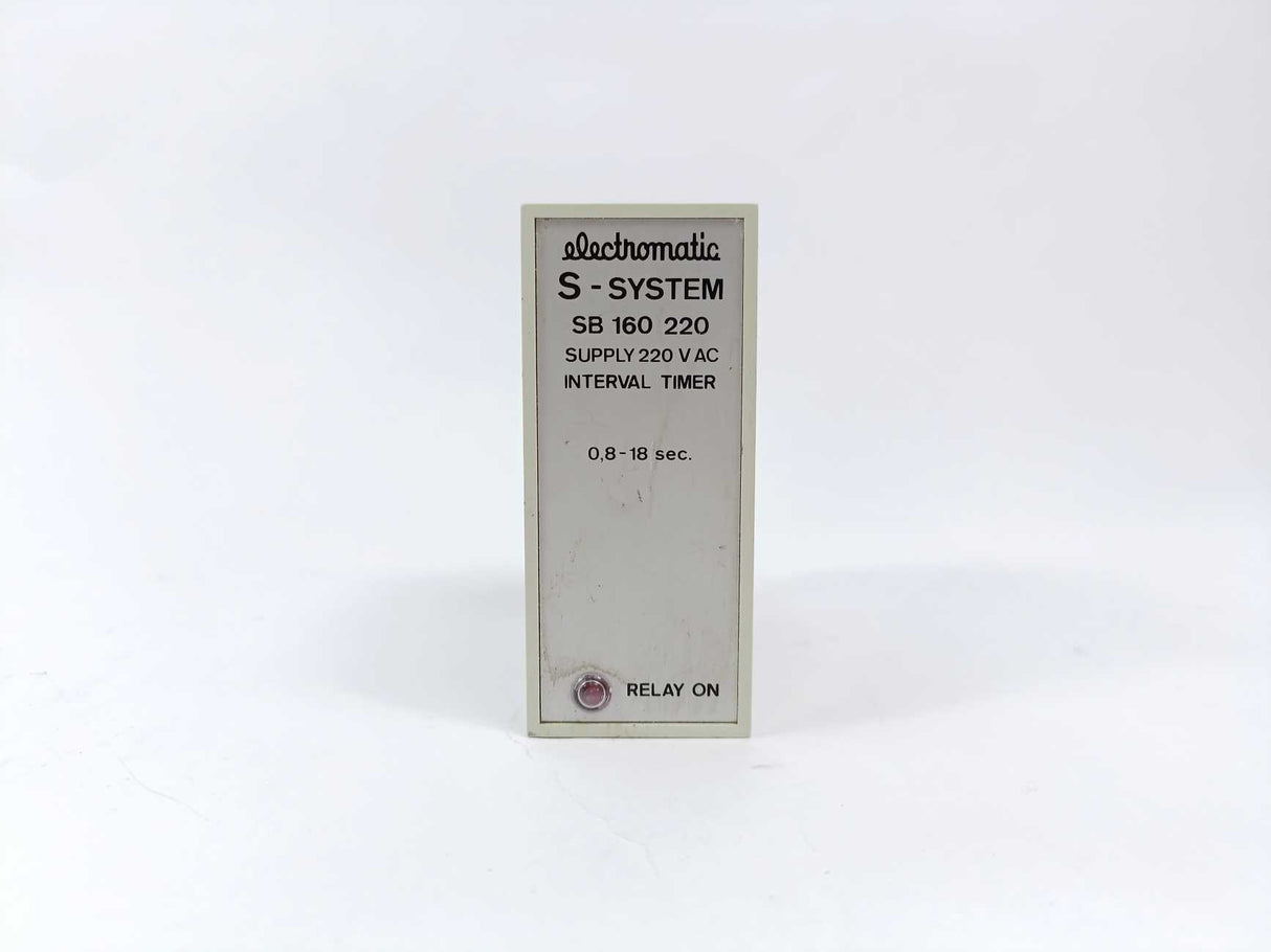 Electromatic SB160220 Interval Timer S-System 220 V AC 0,8-18 sec.