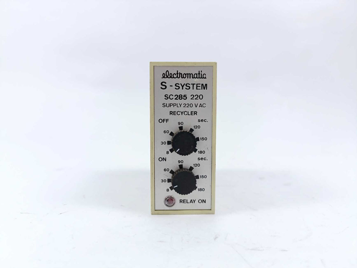 Electromatic SC 285 220 S-System Recycler Relay 220VAC 8-180 sec