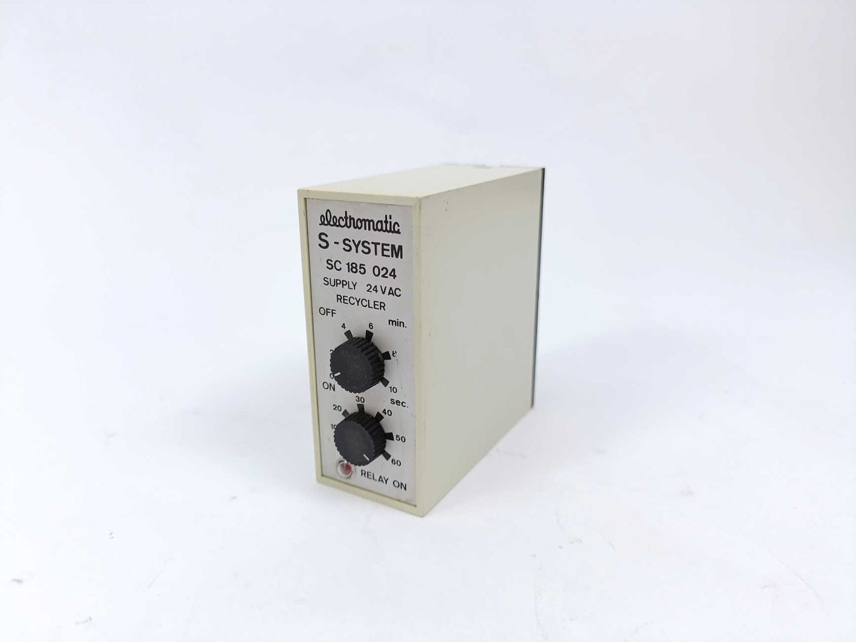 Electromatic SC 185 024 S-system recycler. OFF 0,5-10s., ON 3-60s. 24VAC