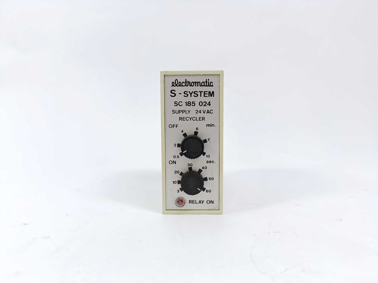 Electromatic SC 185 024 S-system recycler. OFF 0,5-10s., ON 3-60s. 24VAC
