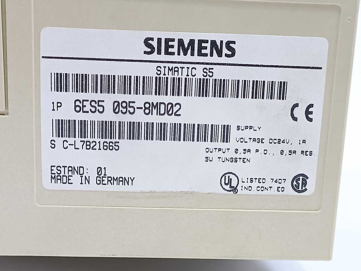 Siemens 6ES5095-8MD02 SIMATIC S5, S5-95U COMPACT UNIT