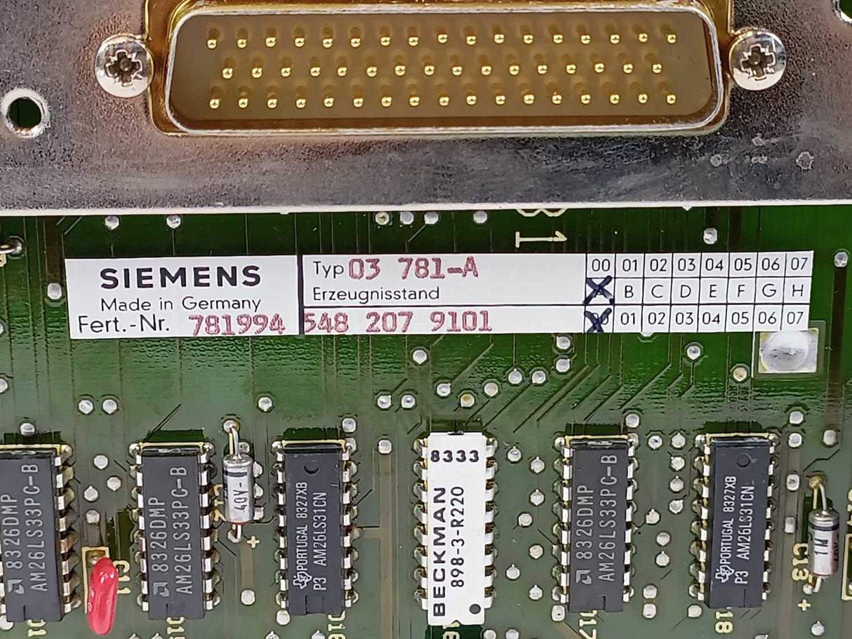 Siemens 548 207 9101 Keyboard 781994