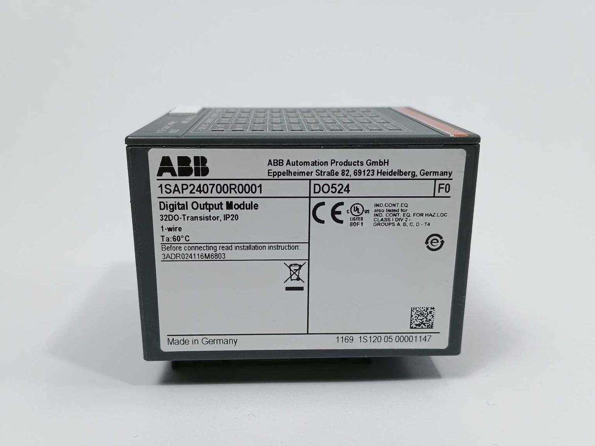ABB 1SAP240700R0001 DO524 S500 Digital output module