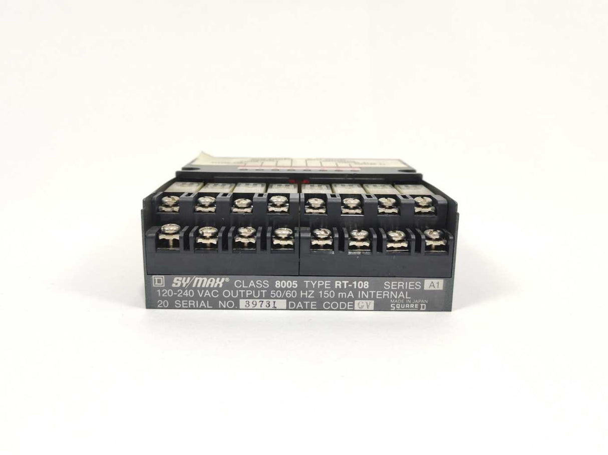 Square D RT-108 SY/MAX Relay Output Class 8005