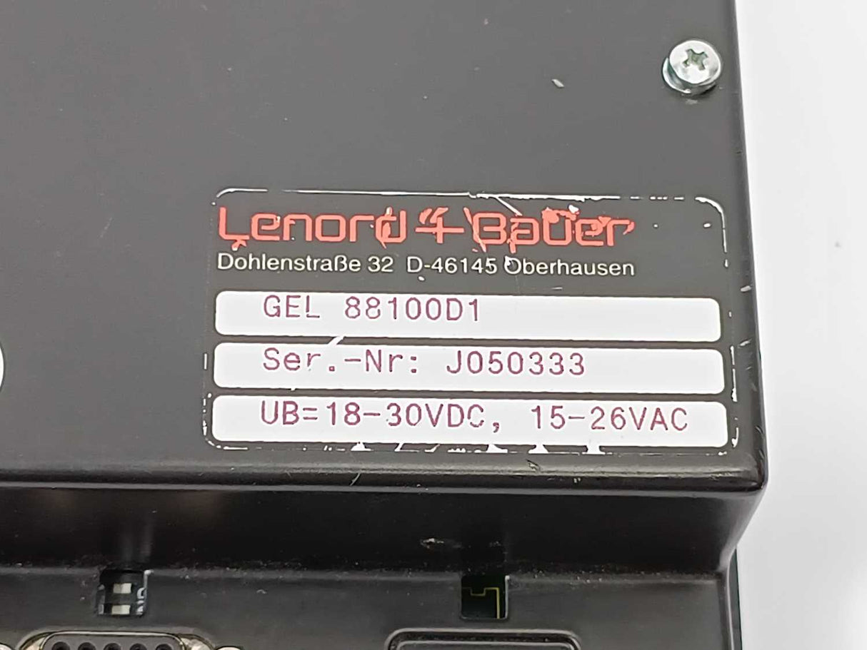LENORD+BAUER GEL88100D1 Operator Panel