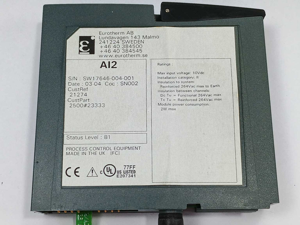 Eurotherm 2500M/AI2UNIV 2500M/AI2 Two Channel Analogue Input Module