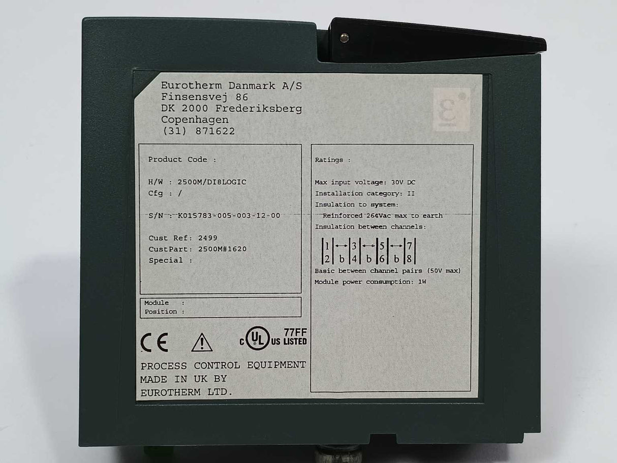 Eurotherm 2500M/DI8LOGIC Eight channel – Non Isolated Logic Input Module