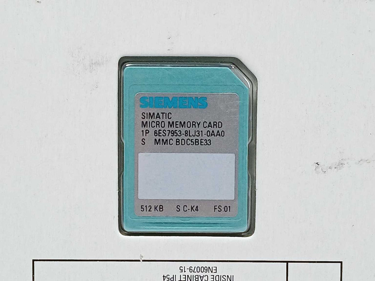 Siemens 6ES7953-8LJ31-0AA0 512KB Memory Card