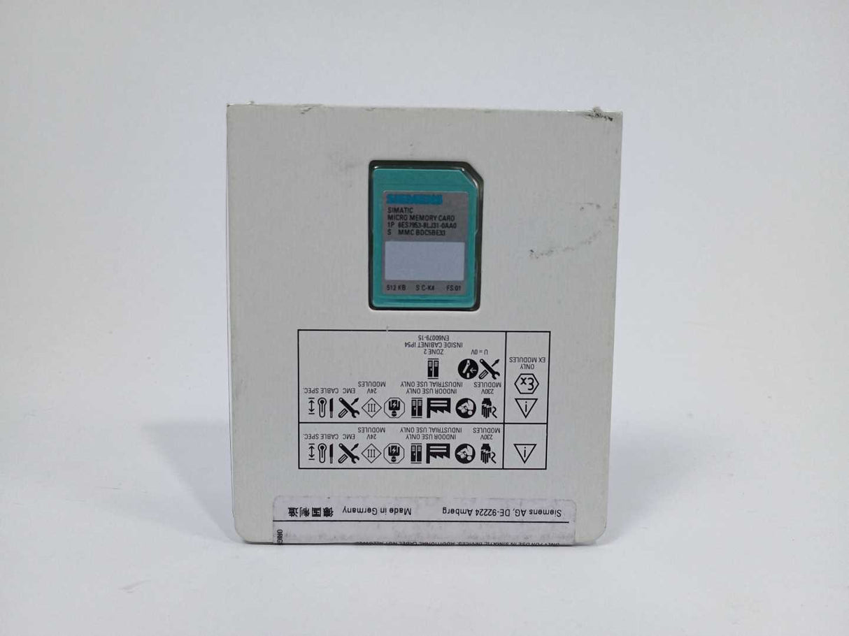 Siemens 6ES7953-8LJ31-0AA0 512KB Memory Card
