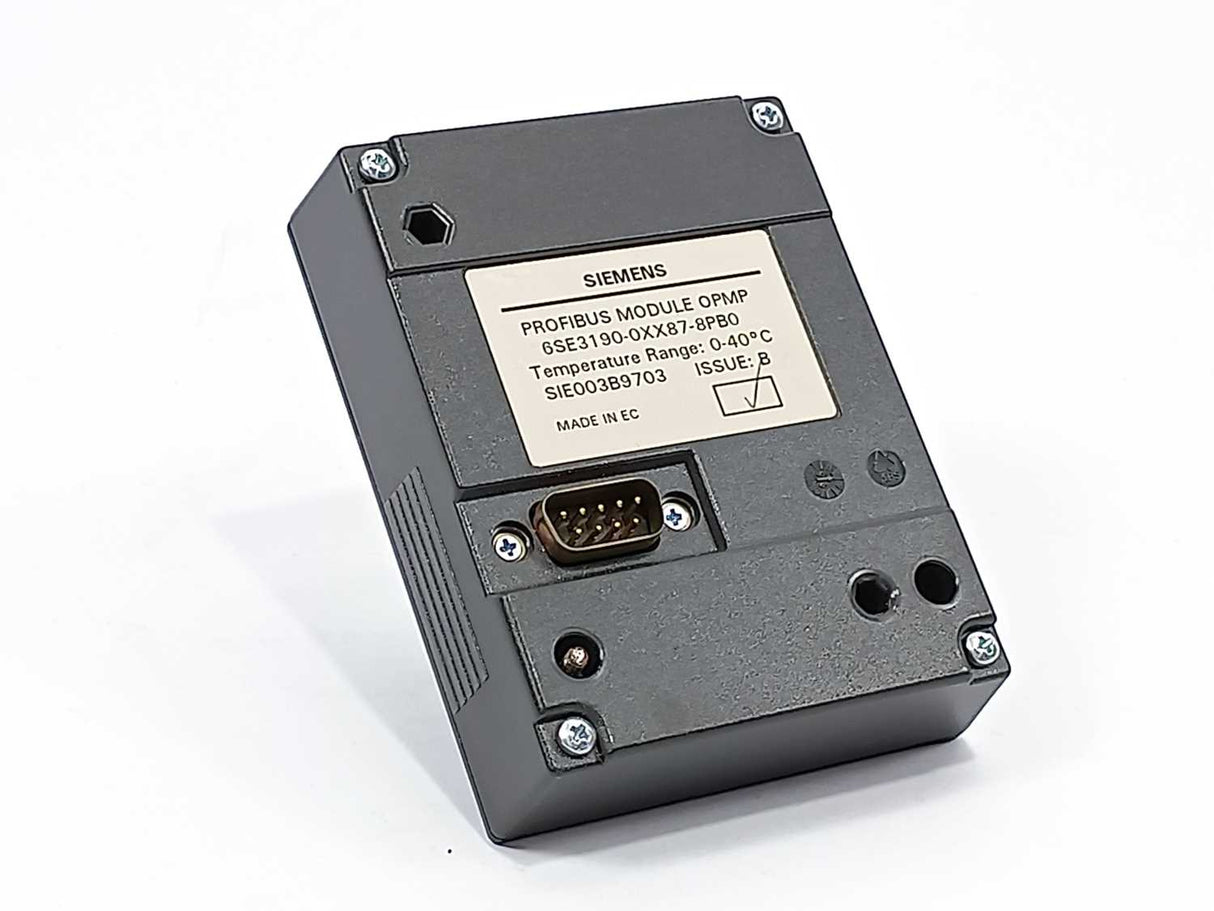 Siemens 6SE3190-0XX87-8PB0 Profi Bus Module