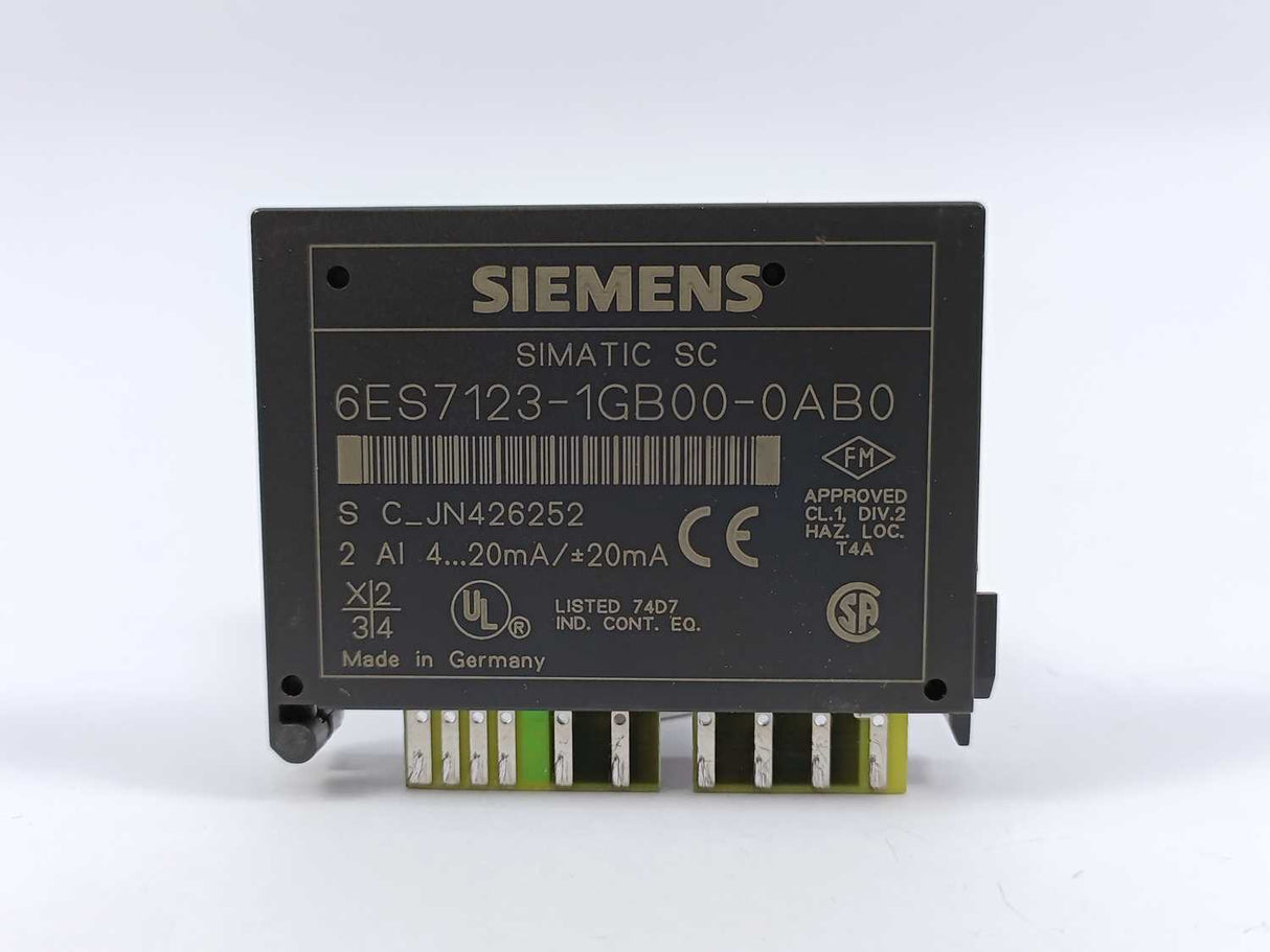 Siemens 6ES7123-1GB00-0AB0 SIMATIC SC,ELECTRONIC SUBMODULE 2 AI