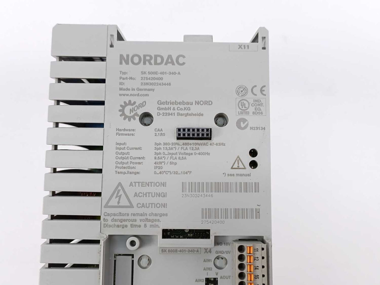 NORDAC 275420400 SK 500E-401-340-A Inverter