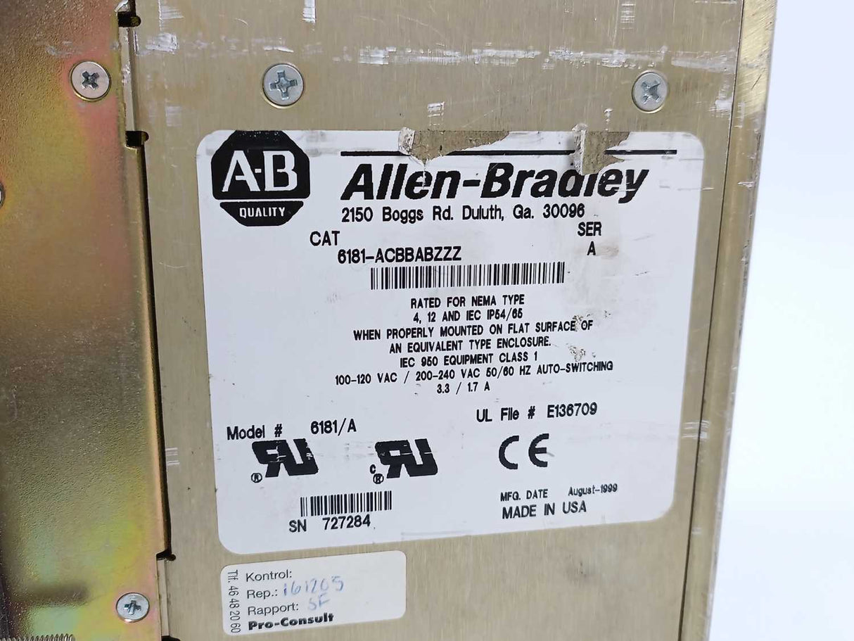 AB 6181-ACBBABZZZ Ser. A Integrated Display Computer