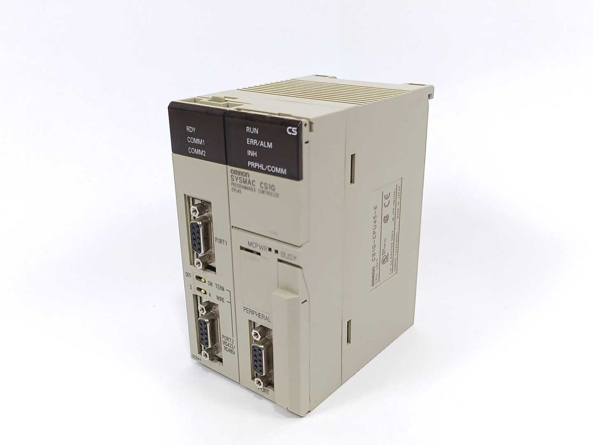 OMRON CS1G-CPU45-E CPU Unit w/ CS1W-SCB41 Cummunication Board