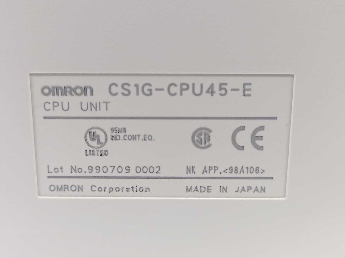 OMRON CS1G-CPU45-E CPU Unit w/ CS1W-SCB41 Cummunication Board