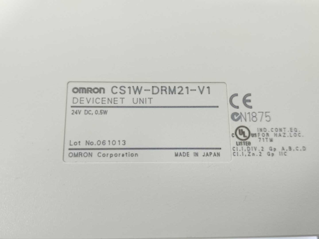 OMRON CS1W-DRM21-V1 Devicenet Unit