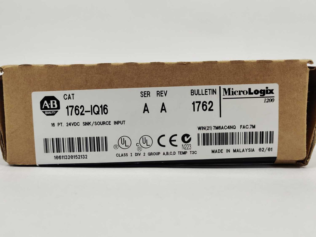 AB 1762-IQ16 Ser. A Sink/Source Input Module