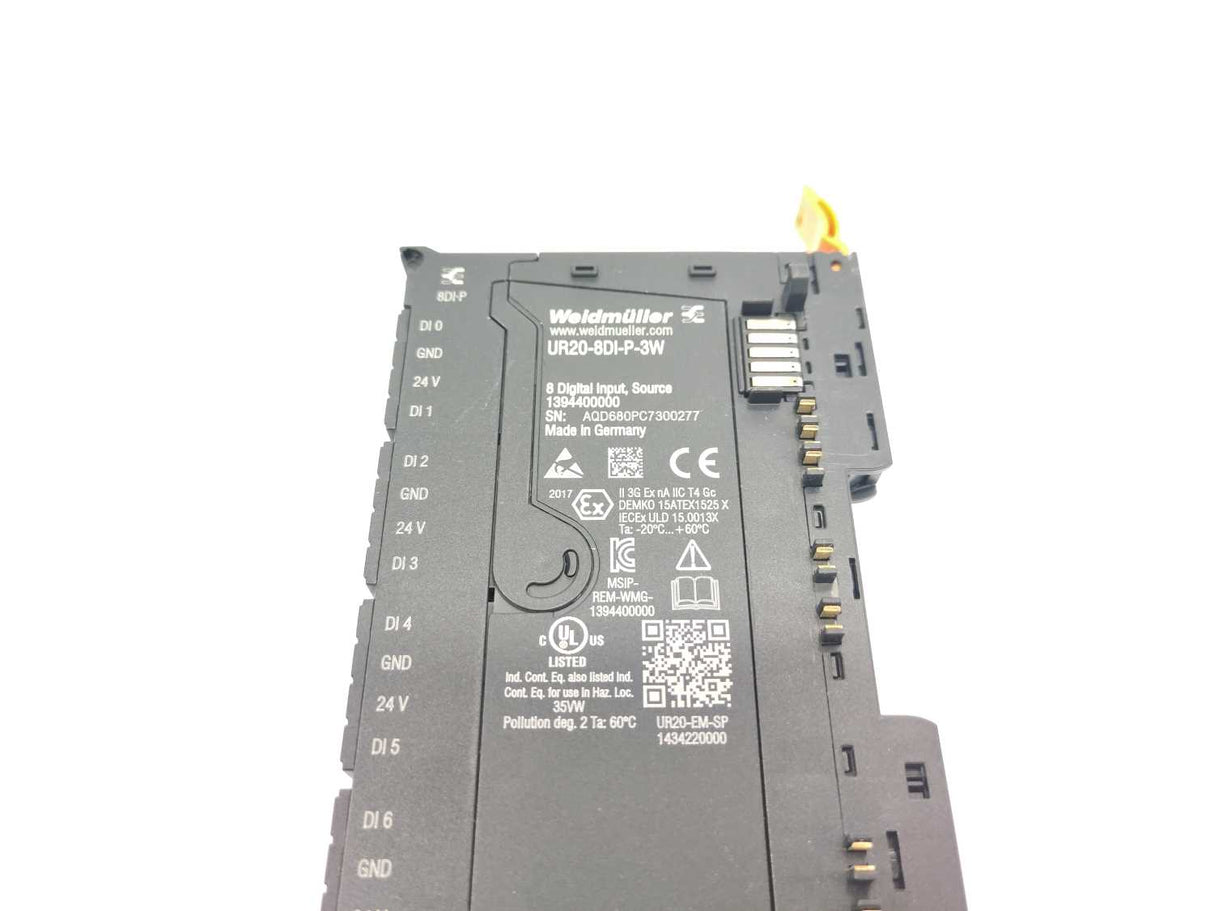 Weidmüller UR20-8DI-P-3W 8 Digital Input, Source 1394400000