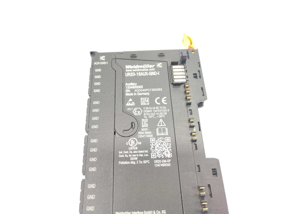 Weidmüller UR20-16AUX-GND-I Auxiliary 1334800000