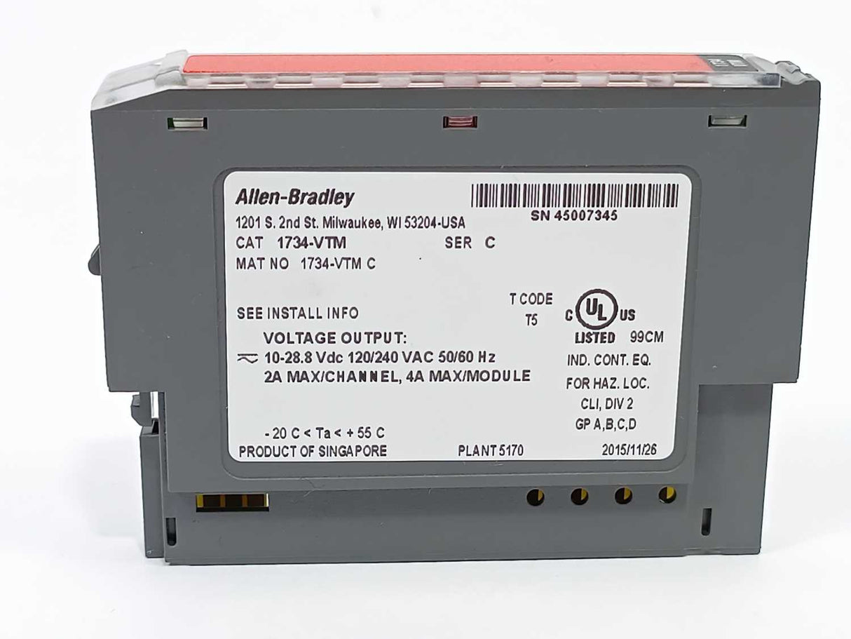 AB 1734-VTM POINT I/O Common Terminal Module Ser. C