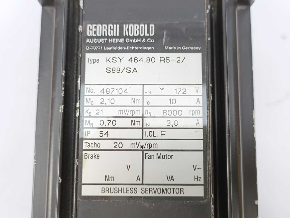Georgii Kobold KSY 464.80 R5-2/S88/SA Brushless Servomotor