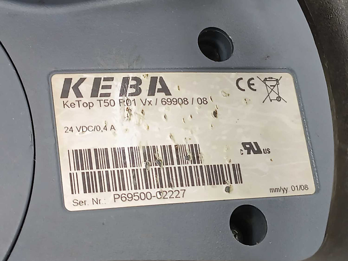 KEBA 69908 KeTop T50 R01 Vx Handheld Operator Panel. 24VDC/0,4A