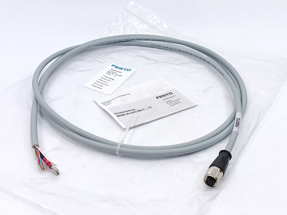 Festo 1451587 NEBM-M12G8-E-2.5-LE8 Encoder Cable