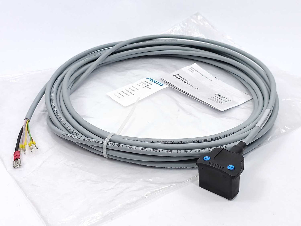 Festo 1450740 NEBM-S1W9-E-10-Q5-LE6 Motor Cable