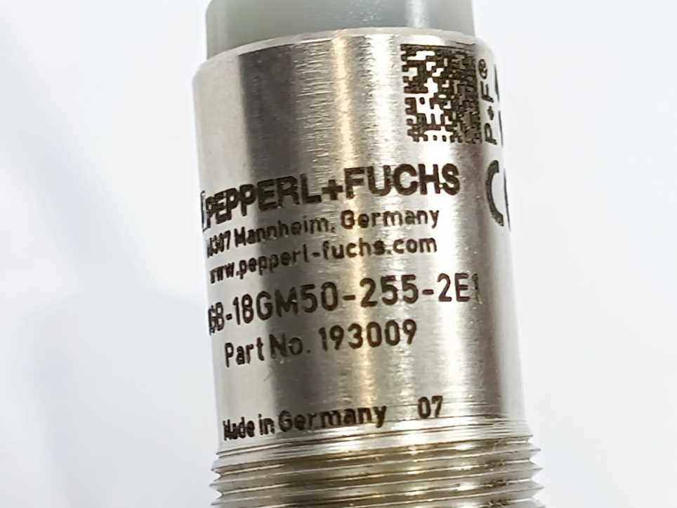 Pepperl+Fuchs 193009 UGB-18GM50-255-2E1 Splice Sensor Ultrasonic