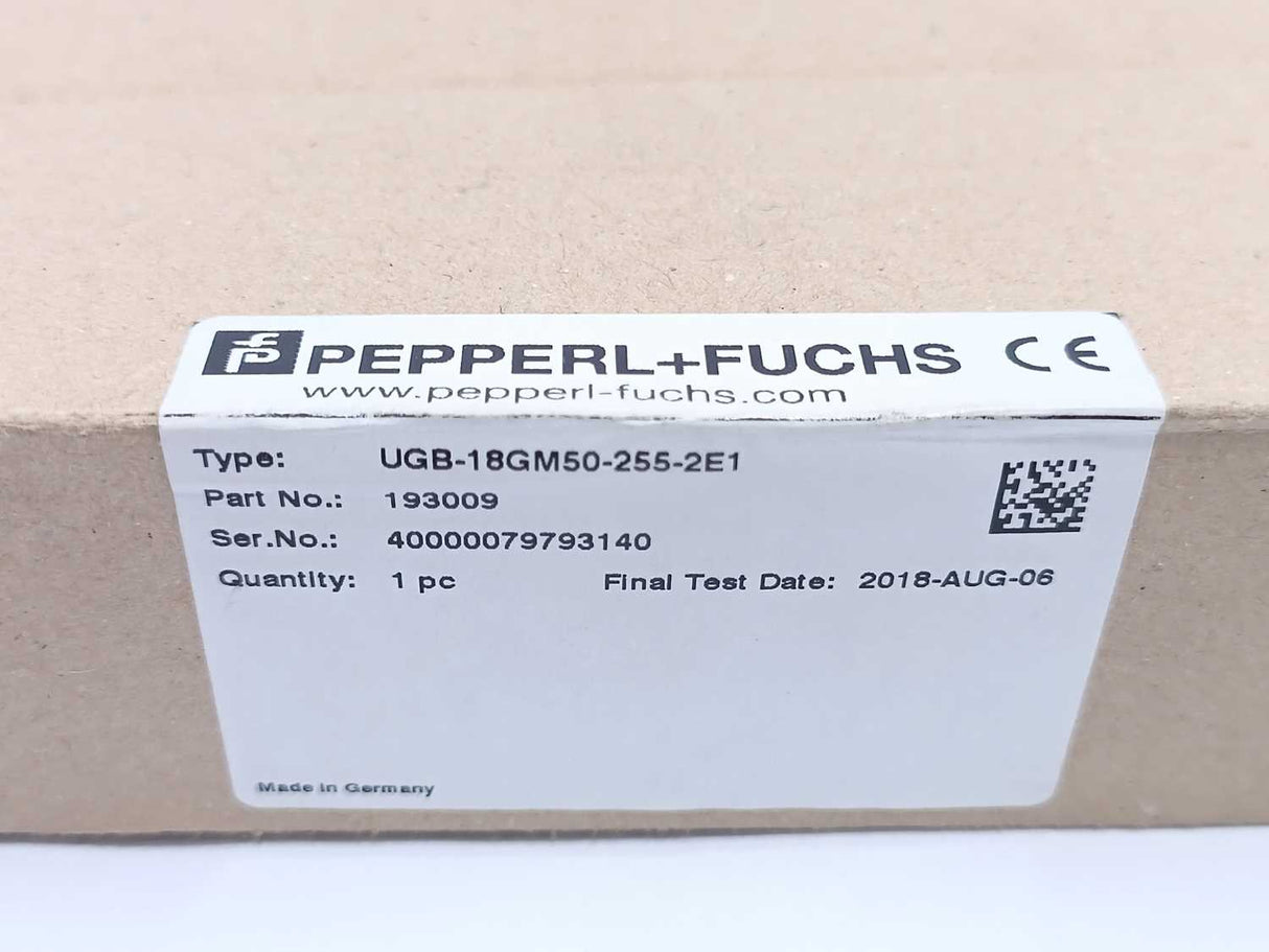 Pepperl+Fuchs 193009 UGB-18GM50-255-2E1 Splice Sensor Ultrasonic