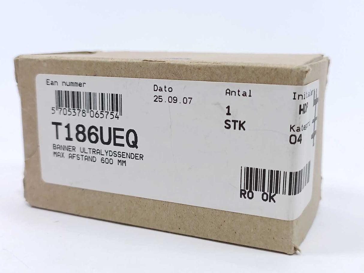 BANNER 38509 T186UEQ 0737A Ultrasonic Sensor