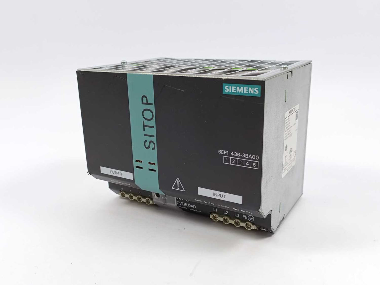 Siemens 6EP1436-3BA00 SITOP Modular 20A Stabilized 24VDC Power Supply