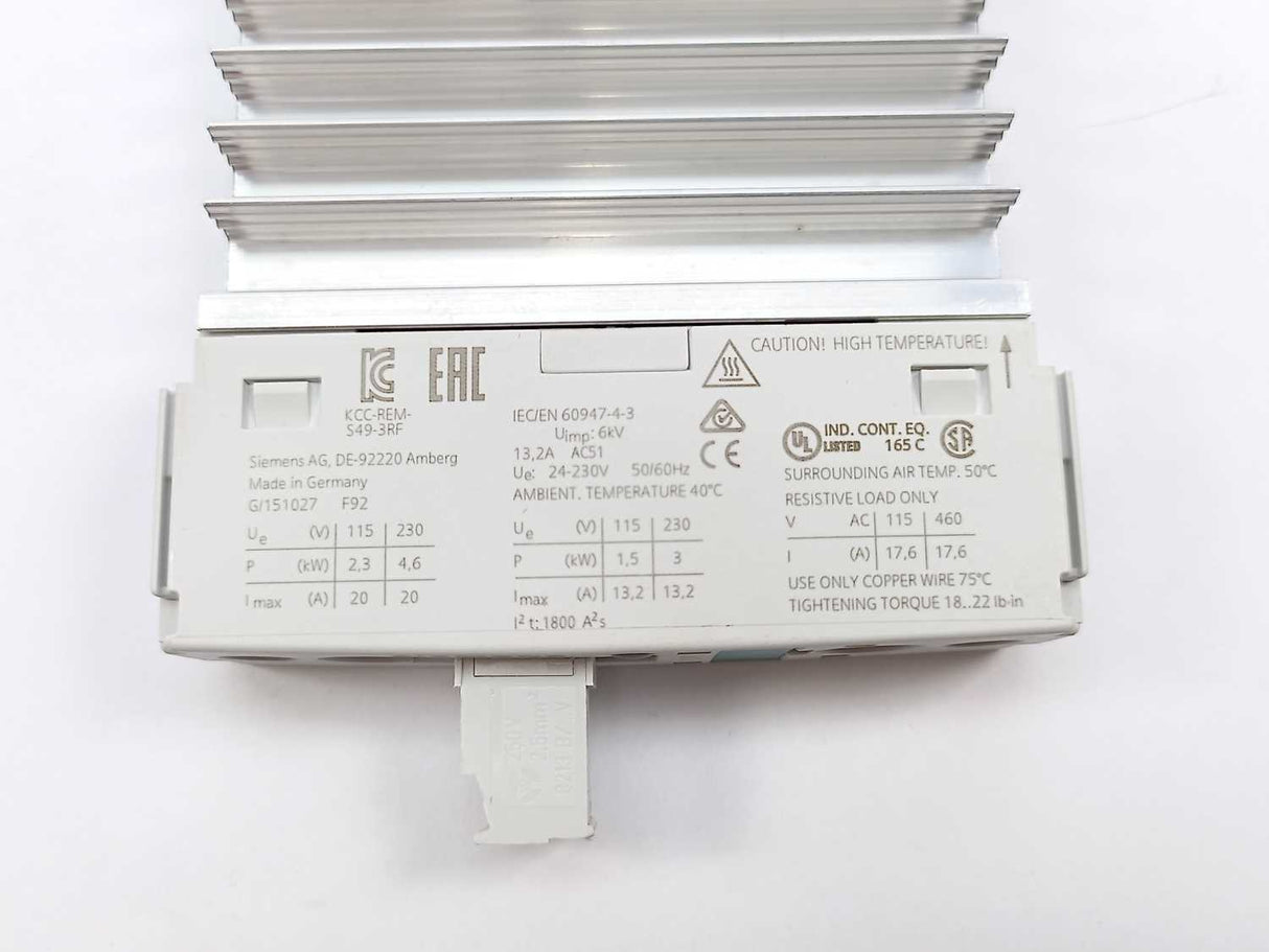 Siemens 3RF2320-1AA02 Semiconductor contactor