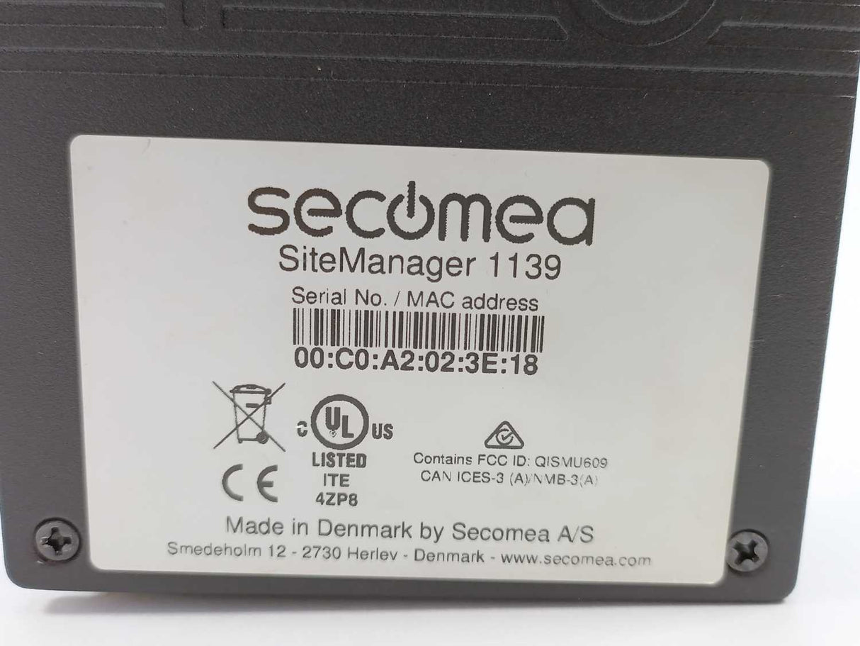 Secomea SiteManager 1139 Hardware Gateway