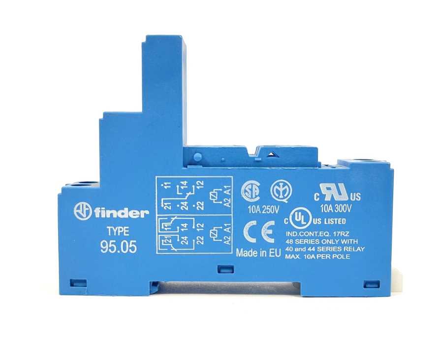 Finder 95.05 10A 250V Relay Socket 10 Pcs.