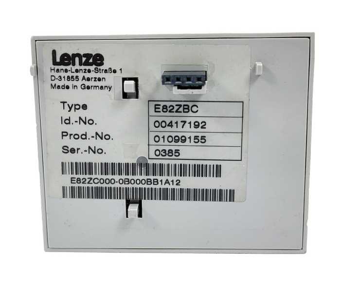 LENZE E82ZBC Operator Keypad Module 00417192