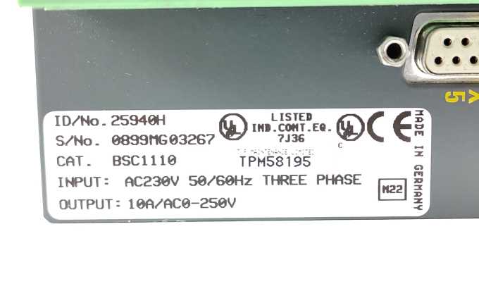 BALDOR BSC1110 25940H AC Servo Drive