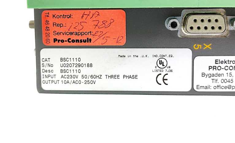 BALDOR BSC1110 AC Servo Drive. Refurbished