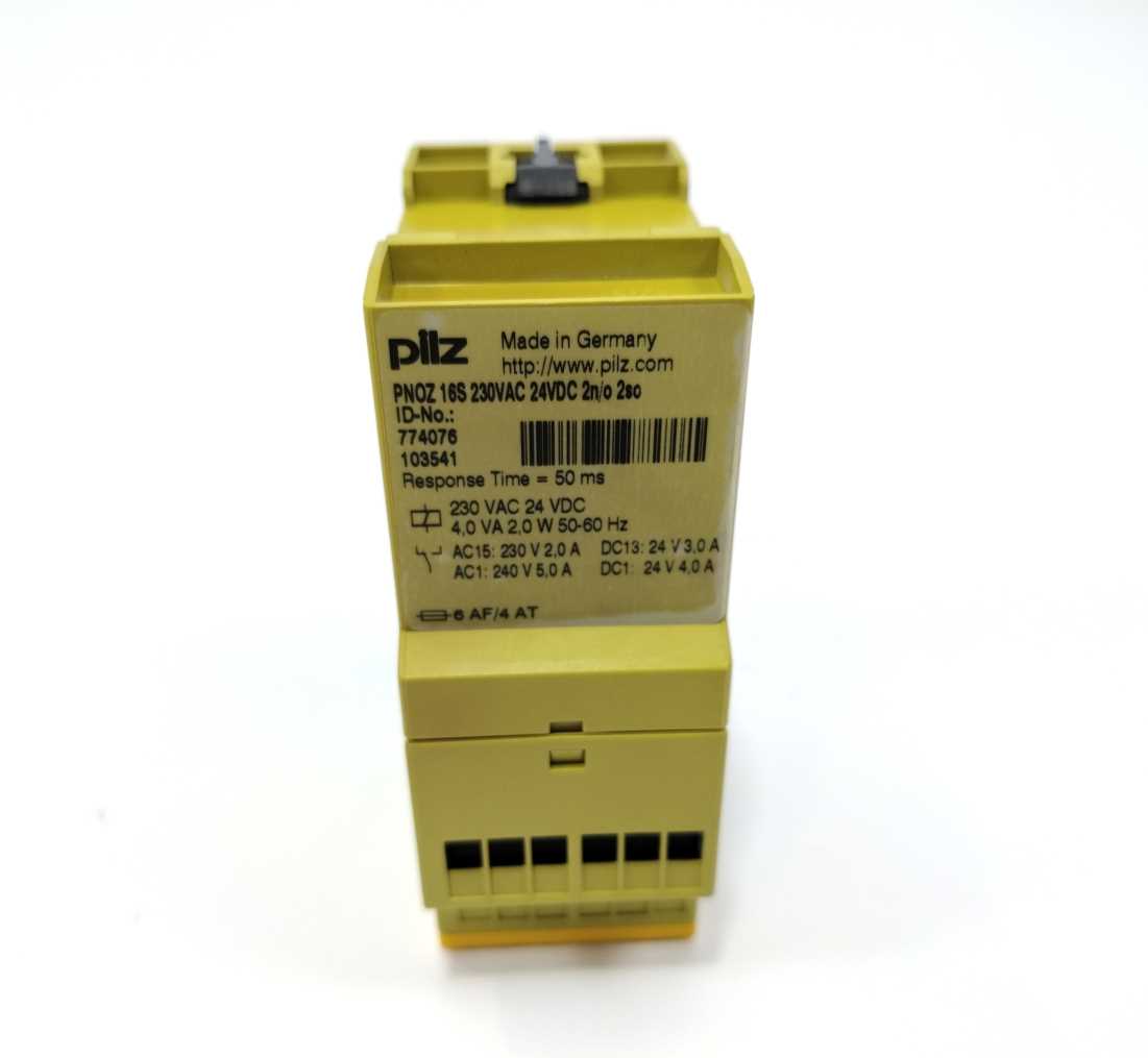 Pilz 774076 PNOZ 16S 230VAC 24VDC 2n/o 2so Safety Relay