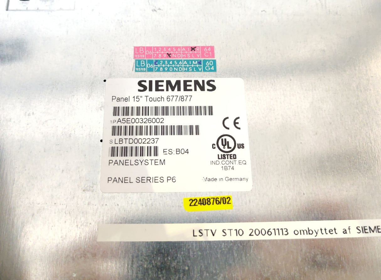 Siemens 6AV7671-1EX01-0AA0 SIMATIC Panel PC Remote Kit,Screen P/N : A5E00326002