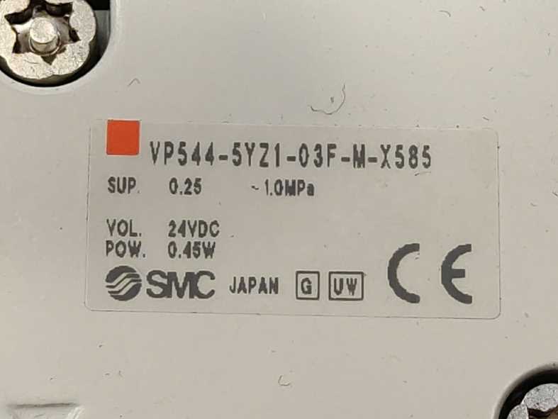SMC VP544-5YZ1-03F-M-X585 Pneumatic Solenid Valve