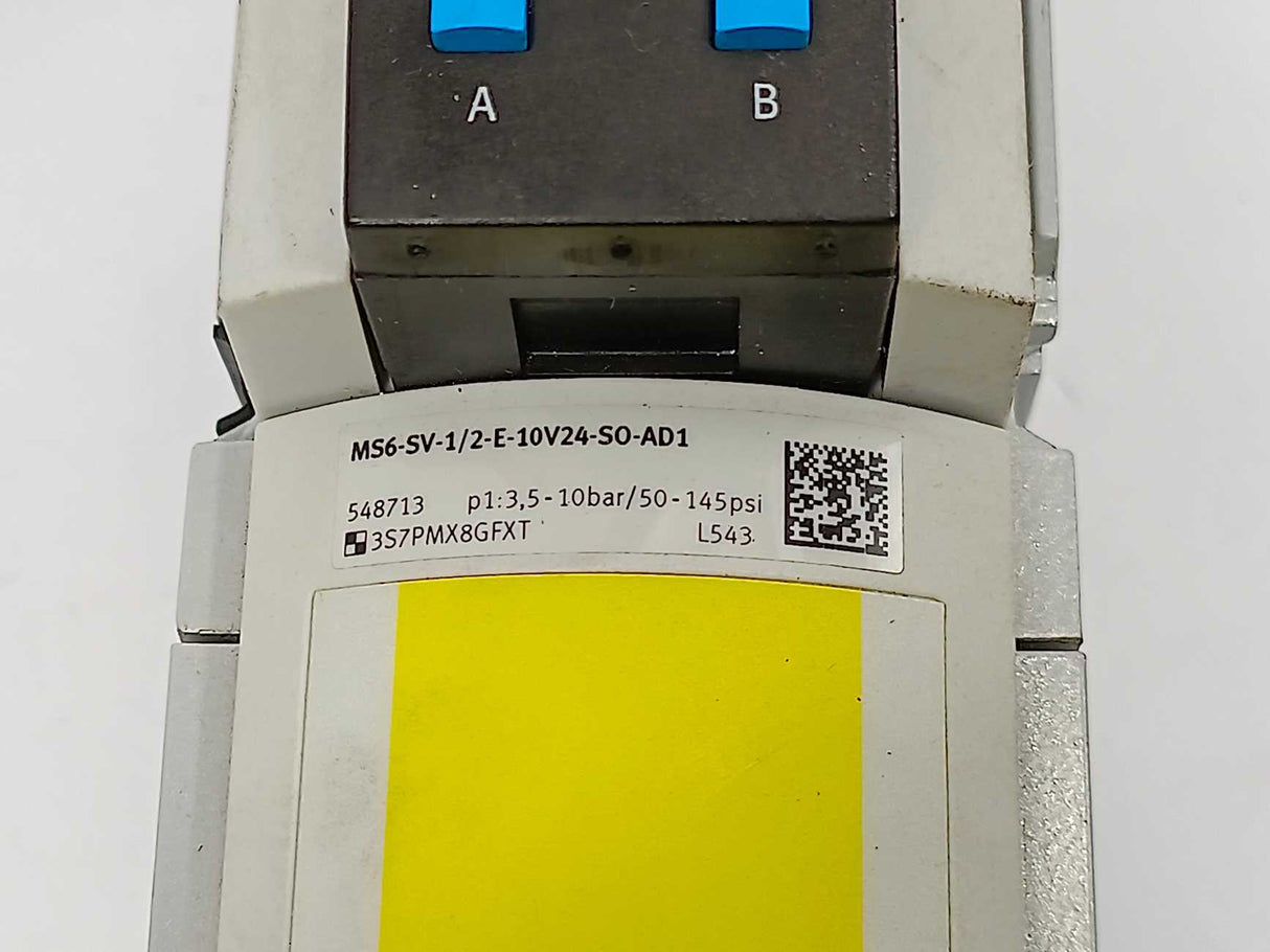 Festo 548713 MS6-SV-1/2-D-10V24-S0-AD1 Soft start valve