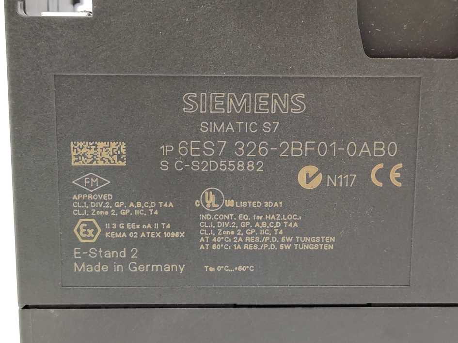 Siemens 6ES7326-2BF01-0AB0 Digital Output Module