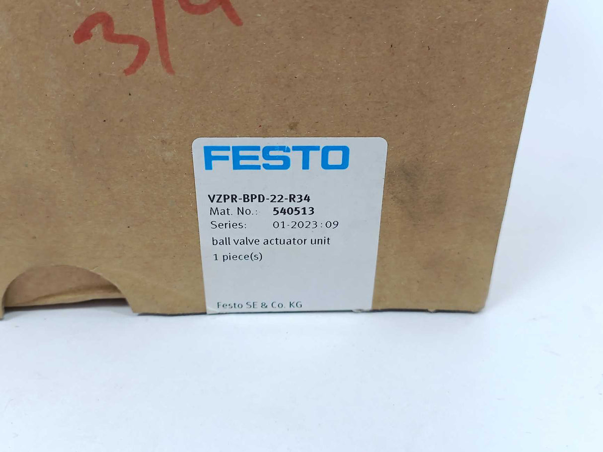 Festo 540513 VZPR-BPD-22-R34, Ball valve actuator