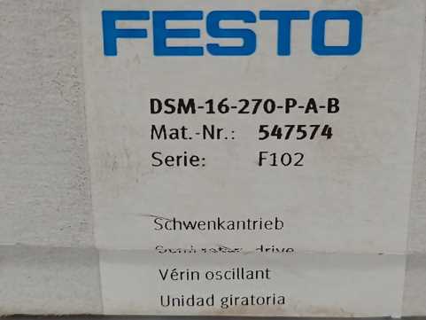 Festo 547574 DSM-16-270-P-A-B Semi-rotary drive