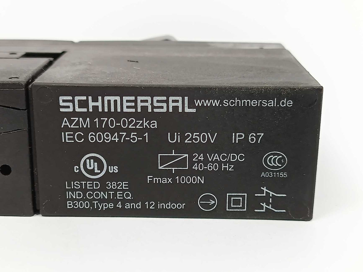 Schmersal 101141640 AZM 170-02zka, 24VAC/DC. SOLENOID INTERLOCKS