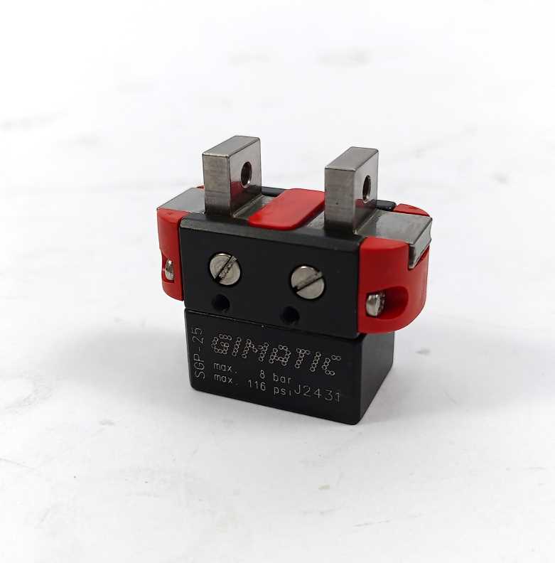 GIMATIC SGP-25 Parallel self-centring pneumatic gripper, 8bar, 116 psi.