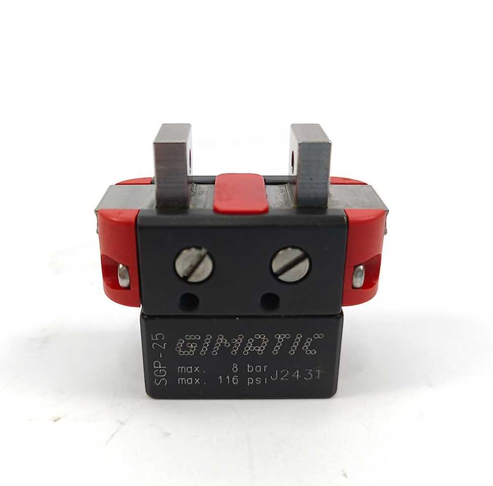 GIMATIC SGP-25 Parallel self-centring pneumatic gripper, 8bar, 116 psi.